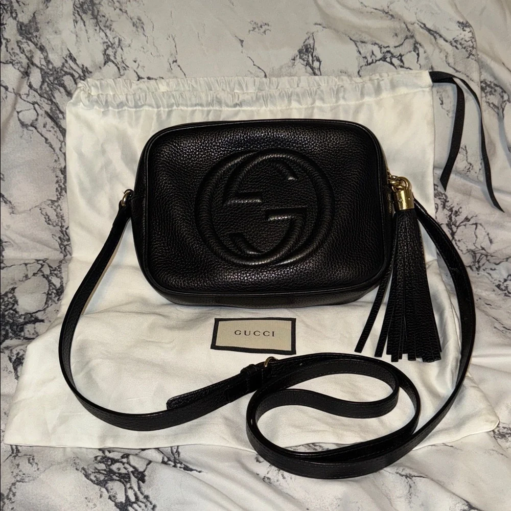 Gucci Black Leather Crossbody Bag - Picture 2 of 7